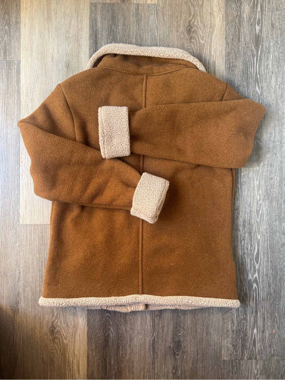 Patagonia Women’s “Lost Maples” Brown Sherpa Style Lined Fleece Jacket Large - Picture 8 of 9